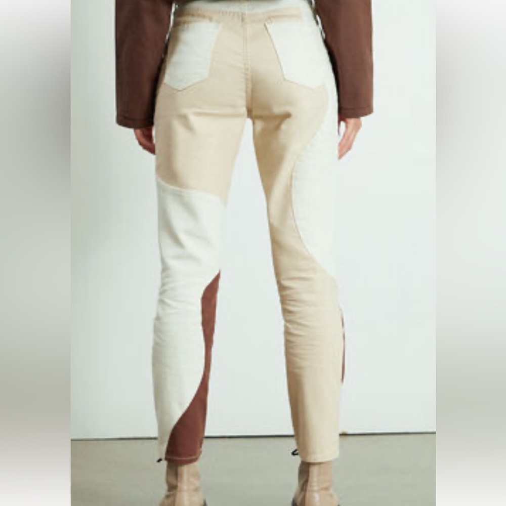 Two-Tone Patchwork Pants